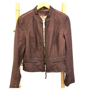 Anthropologie Hei Hei Vegan Leather Jacket